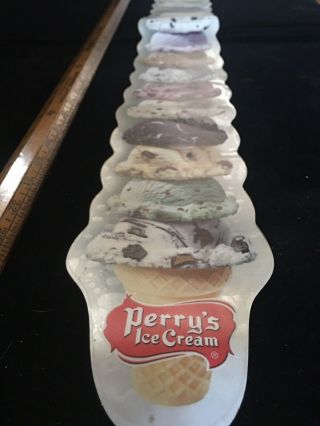 Vintage Perrys Ice Cream Window Sticker 3 Ft Ice Cream Cone