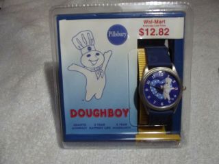 1997 Nelsonic Pillsbury Doughboy Advertising Watch Mib