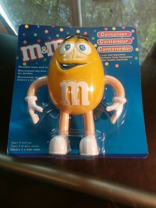M & M Candy Dispenser Collectibles Yellow Peanut Character