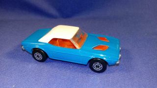 1975 Matchbox Superfast 1 Dodge Challenger,  Blue & White 1:64 Scale Near