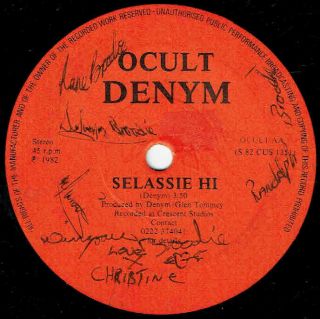 Denym - Beauty / Selassie Hi - Rare Signed 7 " 45 Vinyl Record - 1982 U.  K.  Soul