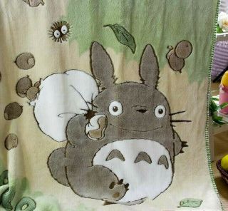 My Neighbor Totoro Oral Fleece Blanket Double Bath Towel Nap Blanket 100 140cm