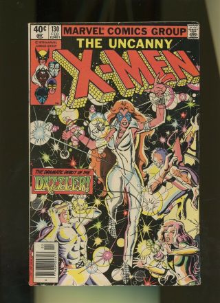 X - Men 130 Vg 4.  0 1 Book Marvel Dazzler 1st Appearance Mutants Wolverine