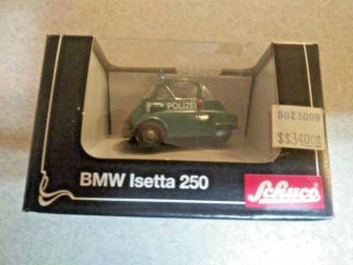 Schuco Bmw Isetta 250 0 2100 Polizei 1/64th Scale In The Box.