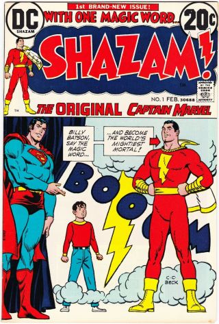 Shazam 1 (1973) First Dc Issue Of Captain Marvel Superman Cover