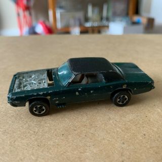 Rare Hot Wheels Redline - Custom T - Bird - 1967 Green With Black Top