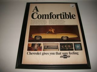 1967 Chevrolet Impala Ss Convertible Print Ad Garage Art Collectible