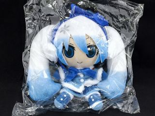 Hatsune Miku Plush Doll Strap Gift Snow Yuki Miku 2012 Vocaloid Limited