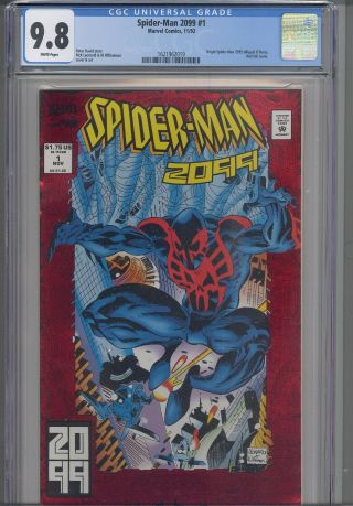 Spider - Man 2099 1 Cgc 9.  8 1992 Marvel Al Williamson Cover Foil Cover: Frame