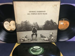 GEORGE HARRISON - All Things Must Pass - 1970 - Apple Label (3 LP ' S/POSTER) 2