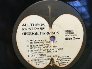 GEORGE HARRISON - All Things Must Pass - 1970 - Apple Label (3 LP ' S/POSTER) 5