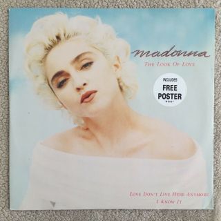 Madonna - The Look Of Love 1987 Uk 12 " W/giant Poster