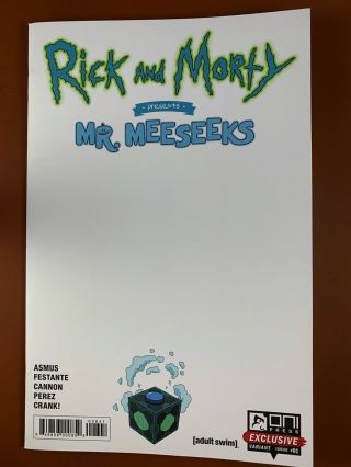 Rick And Morty Present Mr Meeseeks 1 (2019 Oni) Sdcc Exclusive Blank Variant