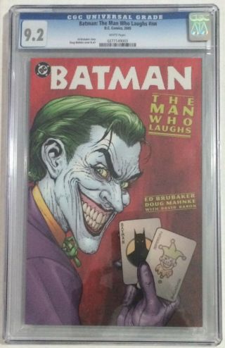 Batman: The Man Who Laughs 1st.  Print Cgc 9.  2 Universal White Dc Comics 2005