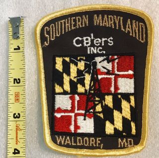 Rare Vintage Patch Southern Maryland Cb 