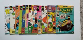 11 Vtg Popeye The Sailor Man Kids Comic Books Bronze Age