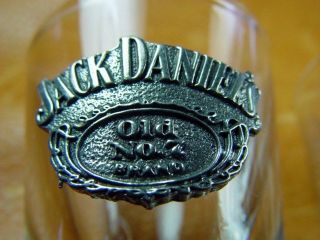 Jack Daniels Whiskey Old No.  7 Brand Pewter Logo Shot Glass Usa 5047