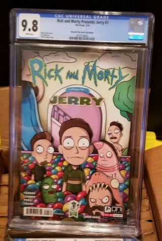 Rick And Morty Presents: Gary 1 (emerald City Comic Con Edition) Cgc 9.  8 Nm/mt
