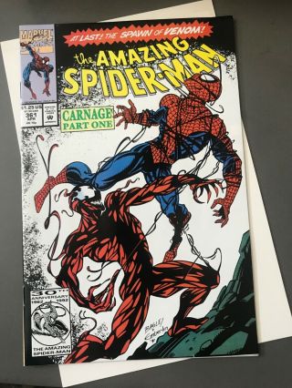The Spider - Man Carnage Part One 361 (apr 1992,  Marvel) Near