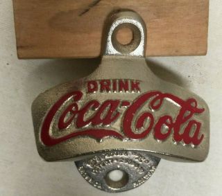2 Vintage Starr X Wall Mount Bottle Openers - Coca - Cola w/ Box & 7 up - 1960 ' s 3