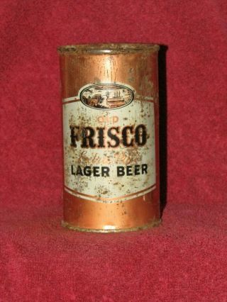 Old Frisco Extra Pale Lager Beer Flat Top Can General Brewing Corp San Francisc
