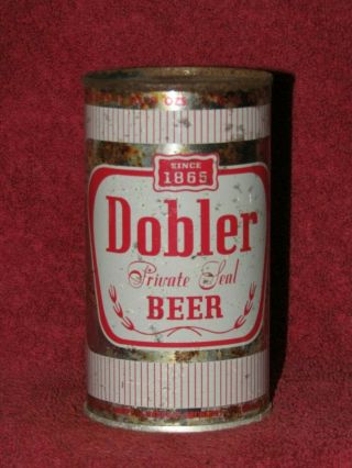 Dobler Private Seal Beer Flat Top Beer Can Hampden - Harvard Breweries Mass