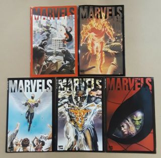 Marvels Comic Book 0 - 4 A Complete Set Vol 1 (1994) Collector 