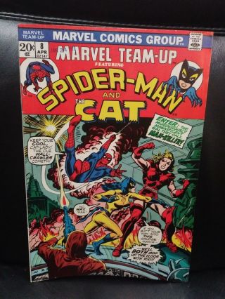 Marvel Teamup 8 (1972),  Fn,  Shape,  Marvel Comics,  (spider - Man)