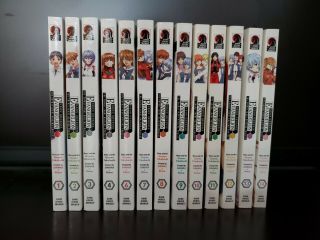 Neon Genesis Evangelion Shinji Ikari Raising Project Vol 1 - 4,  6 - 14 English Manga