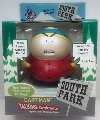 Comedy Central South Park Cartman Talking Deskmate Figure With Display Base 1998