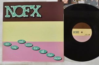 Nofx So Long & Thanks For All The Shoes Epitaph 86518 - 1 Us Insert Vinyl Lp