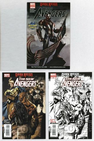 Dark Avengers 1 Nycc Avengers 49 1st 2nd Print Sketch Variant Iron Patriot