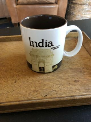 Starbucks India Global Icon City Ceramic Mug 16 Oz Tea Coffee Cup Collectors