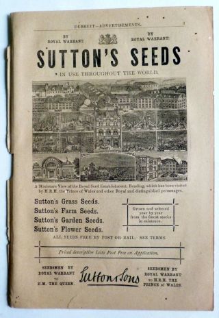 Vintage 1897 Sutton 