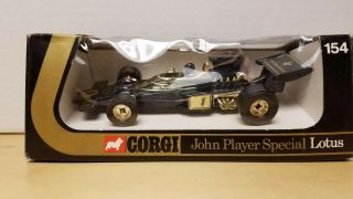 Old Store Stock Corgi Toys John Player Special Lotus No.  154