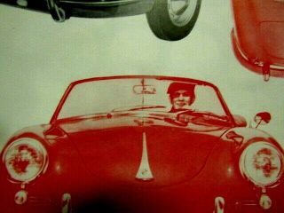 1961 Porsche Ever Drive Behind a Porsche? Vintage Print Ad - 8.  5 x 11 