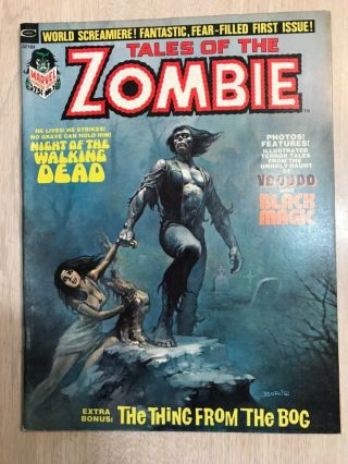Tales Of The Zombie 1 Fn Or Better - Marvel 1973 - Boris Vallejo Cover