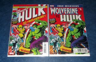 Incredible Hulk 181 Facsimile Edition 1st Print Exact Reprint & True Believers