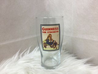 Authentic Guinness For Strength Pint Glass - John Gilroy Guinness Museum Dublin