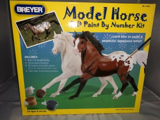 Vintage Breyer Horse 3 - D Model Paint By Number Kit - 4128 - & Complete
