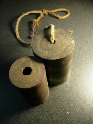 2 Brass Burma Temple Bells - Kyeezee - Thai Myanmar Meditation Gong - Hindu Kyizi