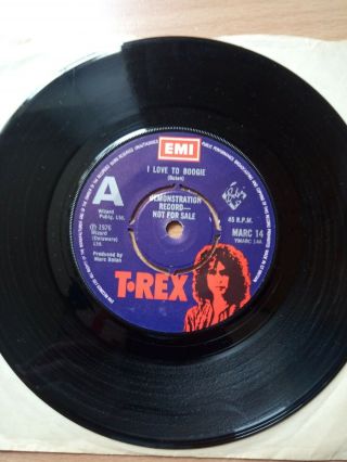 Marc Bolan T.  Rex Demo A Label I Love To Boogie