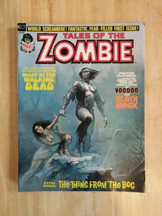 Tales Of The Zombie 1 (1973,  Marvel) 8.  0; Cover By Vallejo