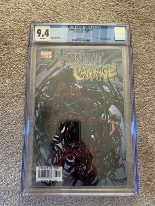 Venom Vs Carnage 2 (2004) Cgc 9.  4 Clayton Crain Cover 1st Appearance Of Toxin