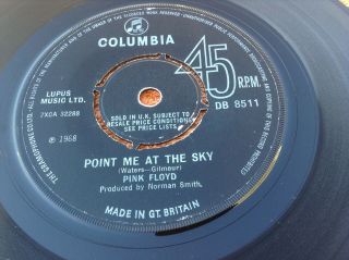 Pink Floyd - Point Me At The Sky / Careful With That Axe Eugine Uk Record 1968