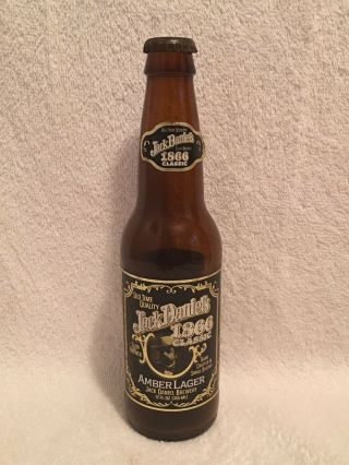12oz Jack Daniels 1866 Classic Amber Lager Paper Label Bottle