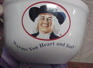 Quaker Oats Bowl " Warms Your Heart & Soul 1999 By Houston Harvest