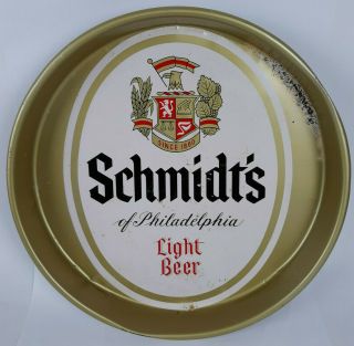 Schmidt’s Of Philadelphia Light Beer,  Metal 13 " Tray