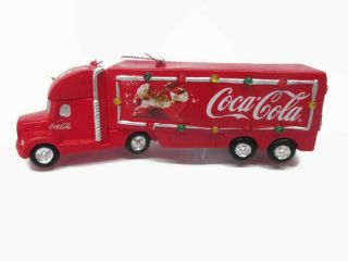 Coca - Cola Kurt S Adler Truck Led Light Holiday Christmas Ornament Santa