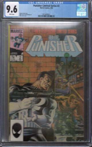 Punisher Limited Series 2 Cgc 9.  6 White Pages Marvel 2/86
